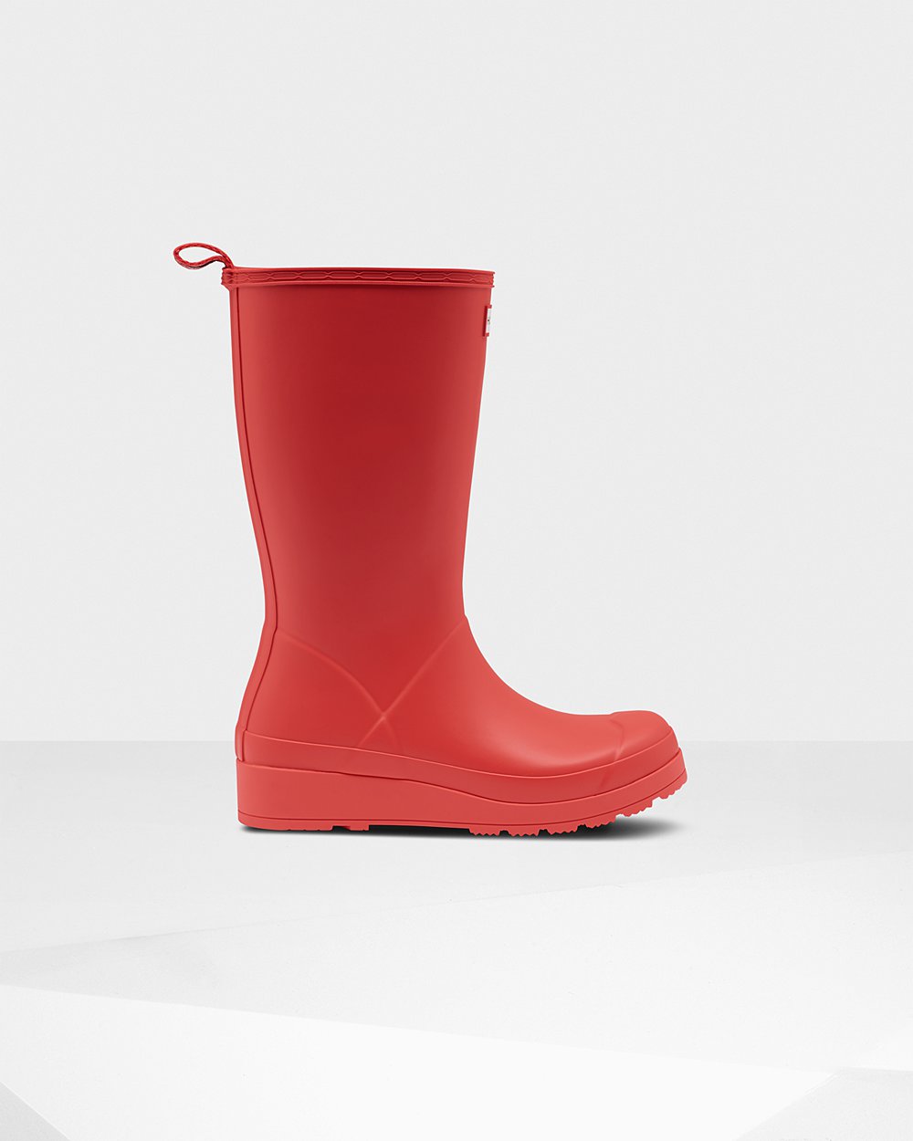 Womens Play Boots - Hunter Original Tall Rain (39HEWRNBG) - Red